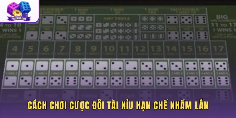 Cách chơi cược đôi tài xỉu và kiểm tra kết quả trên bàn Sicbo