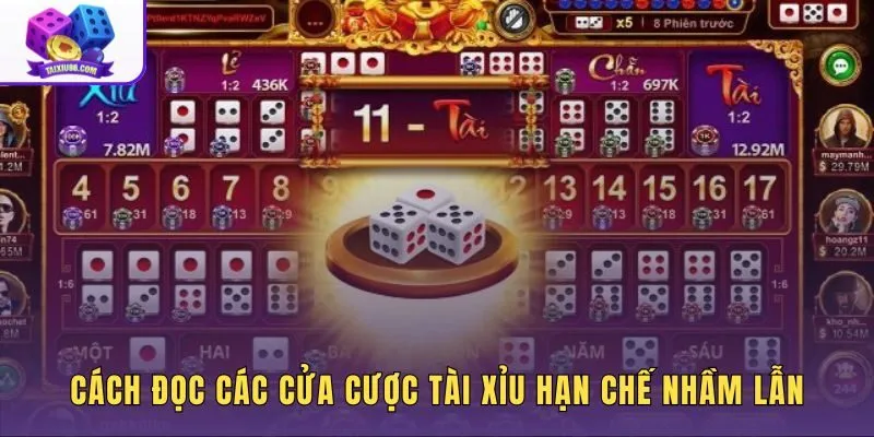 Cách đọc các cửa cược tài xỉu và kiểm tra điều kiện thắng trên bảng Sicbo